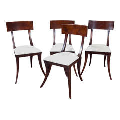 Set of Four Art Deco Chairs