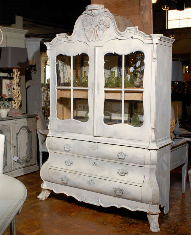 Dutch Commode/Vitrine a Deux Corps