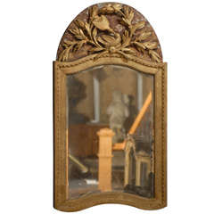 French Gilded Mirror with Kissing Doves