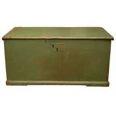 Antique Green Canadian Blanket Box