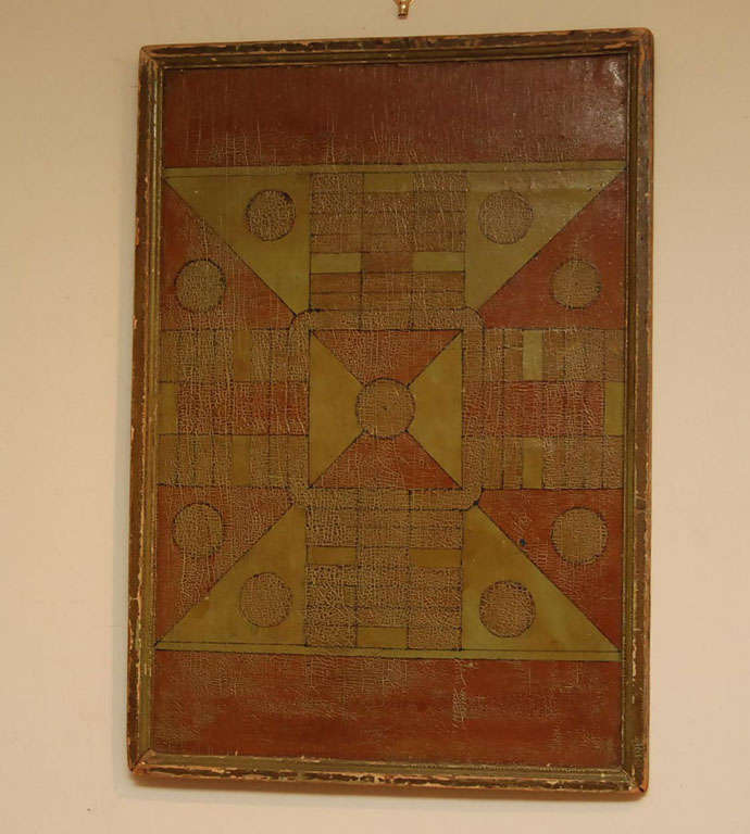 American early Parcheesi game board