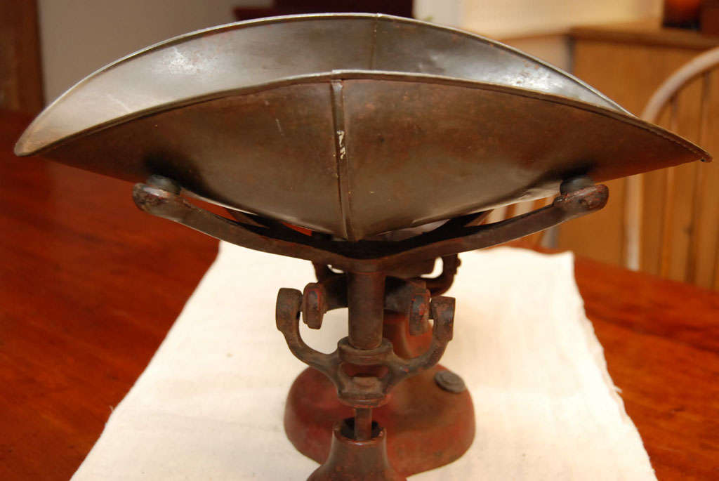 Metal Early American  Grocery Scale