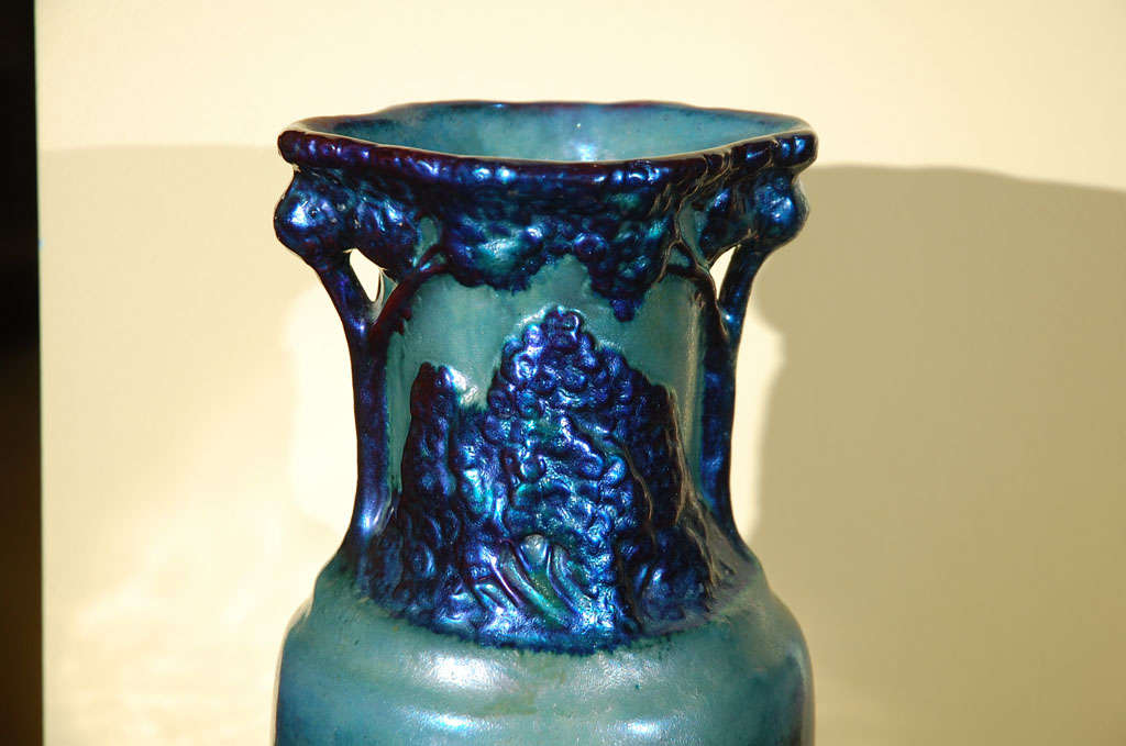 Vienna Secession Hungarian Secessionist Zsolnay Vase For Sale
