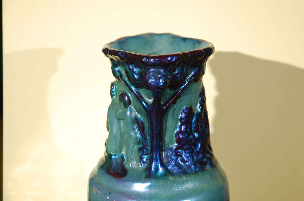 Hungarian Secessionist Zsolnay Vase For Sale 1
