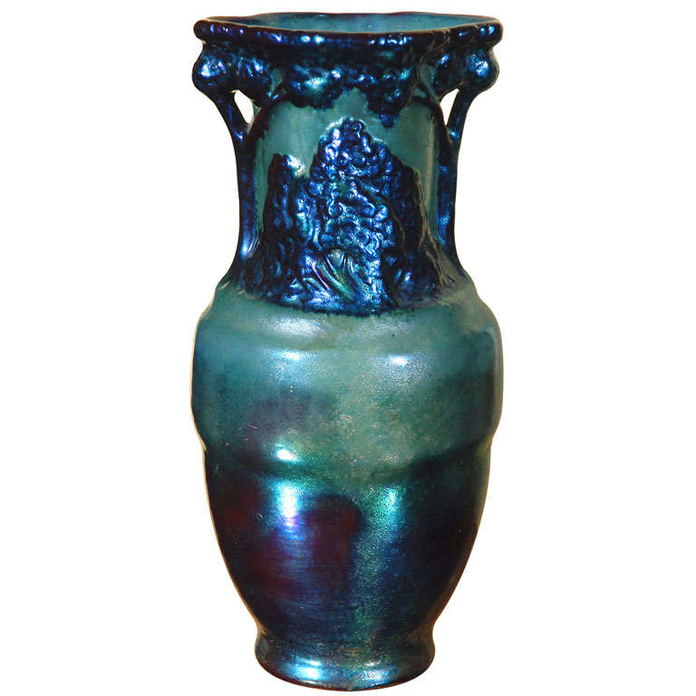 Hungarian Secessionist Zsolnay Vase For Sale
