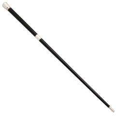 Sterling Silver - Mounted Ebony Conductor's Baton