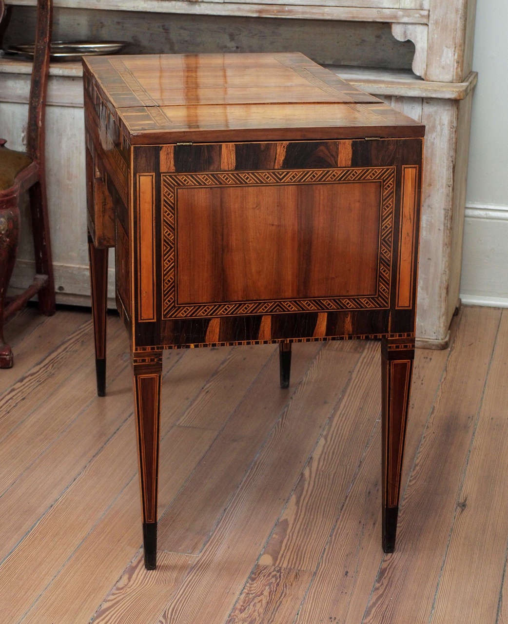 Italian inlaid desk/dressing table