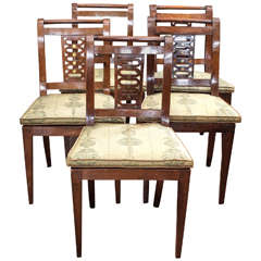 Near set of 10 Italian dining chairs