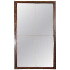 Antique French Window Frame as Mirror