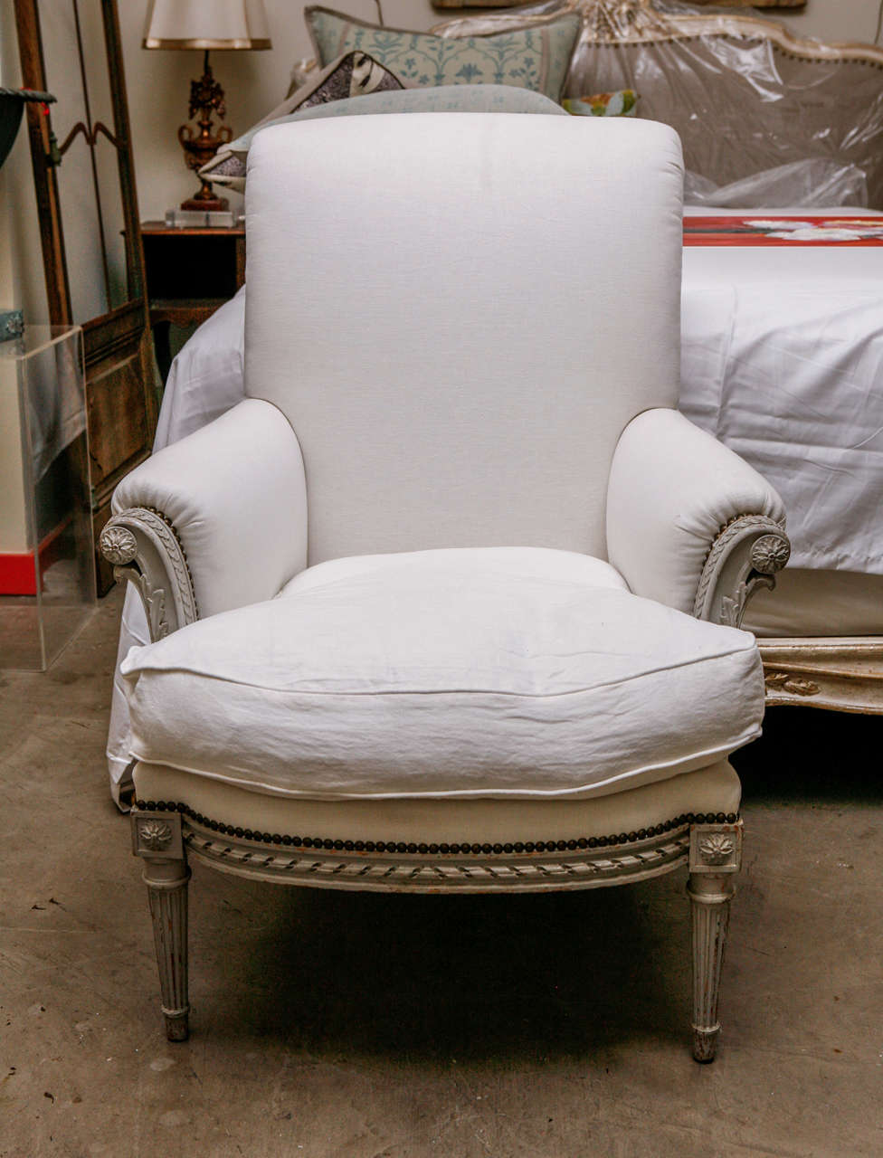 Pair of Louis XVI Armchairs-Bergeres