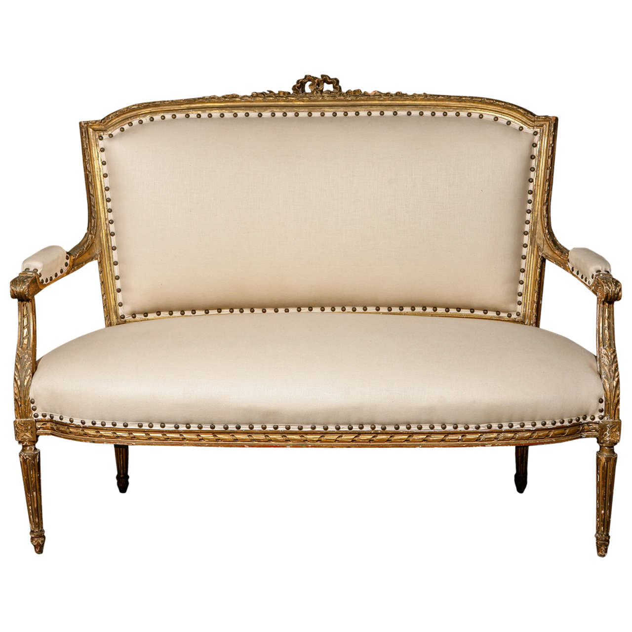 19th Century French Settee For Sale