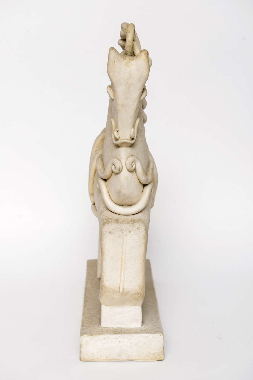 Mid-Century Modern Italian Ceramic Horse by Colette Guedin for Primavera