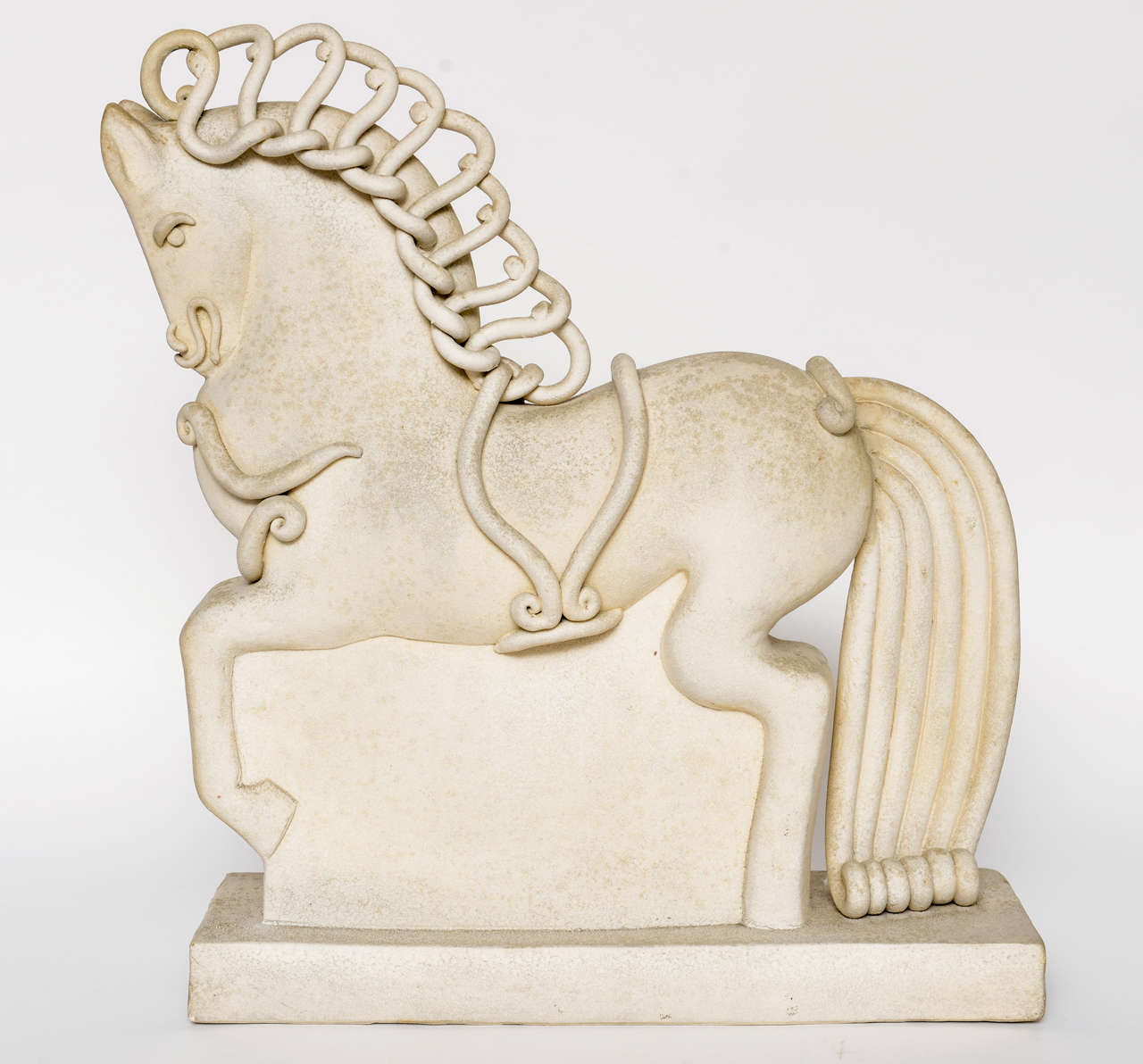 Mid-20th Century Italian Ceramic Horse by Colette Guedin for Primavera