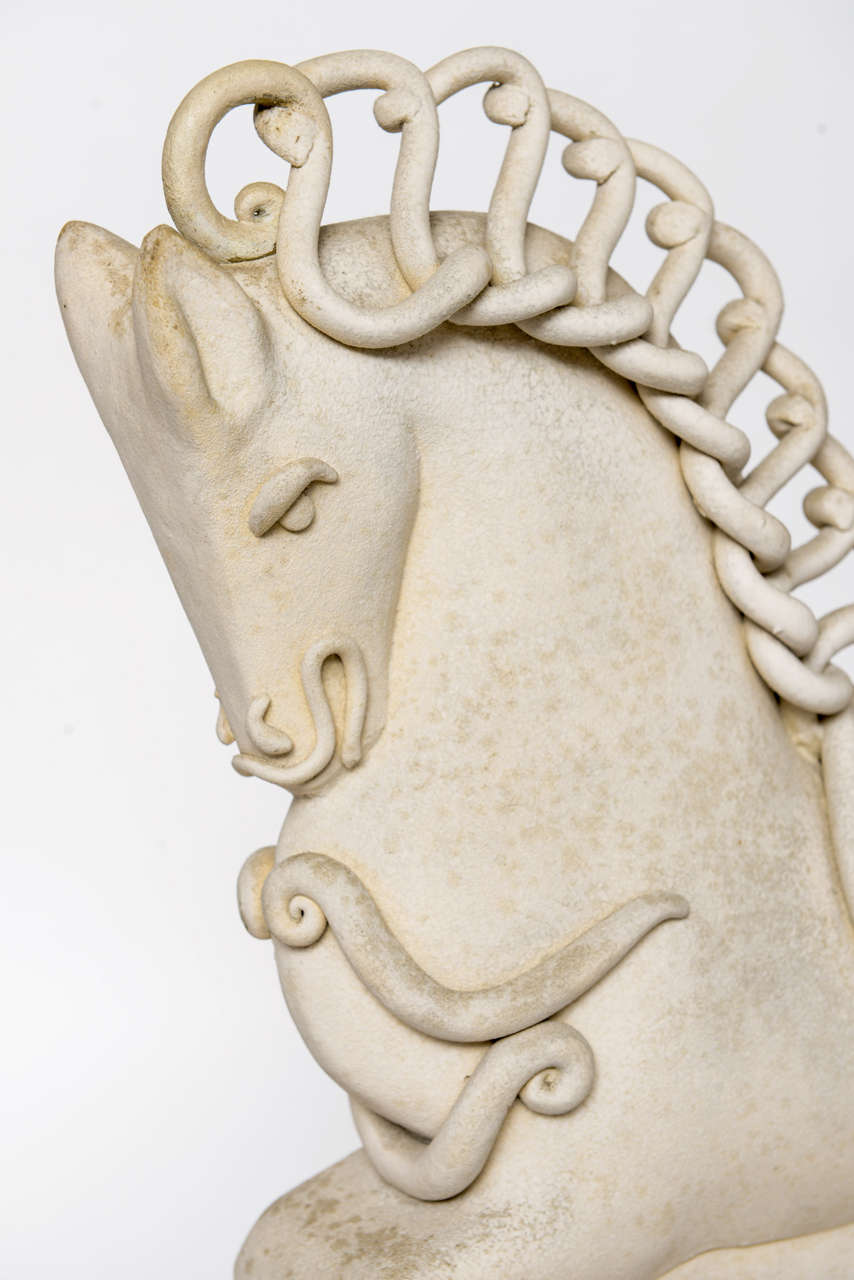 Italian Ceramic Horse by Colette Guedin for Primavera 4