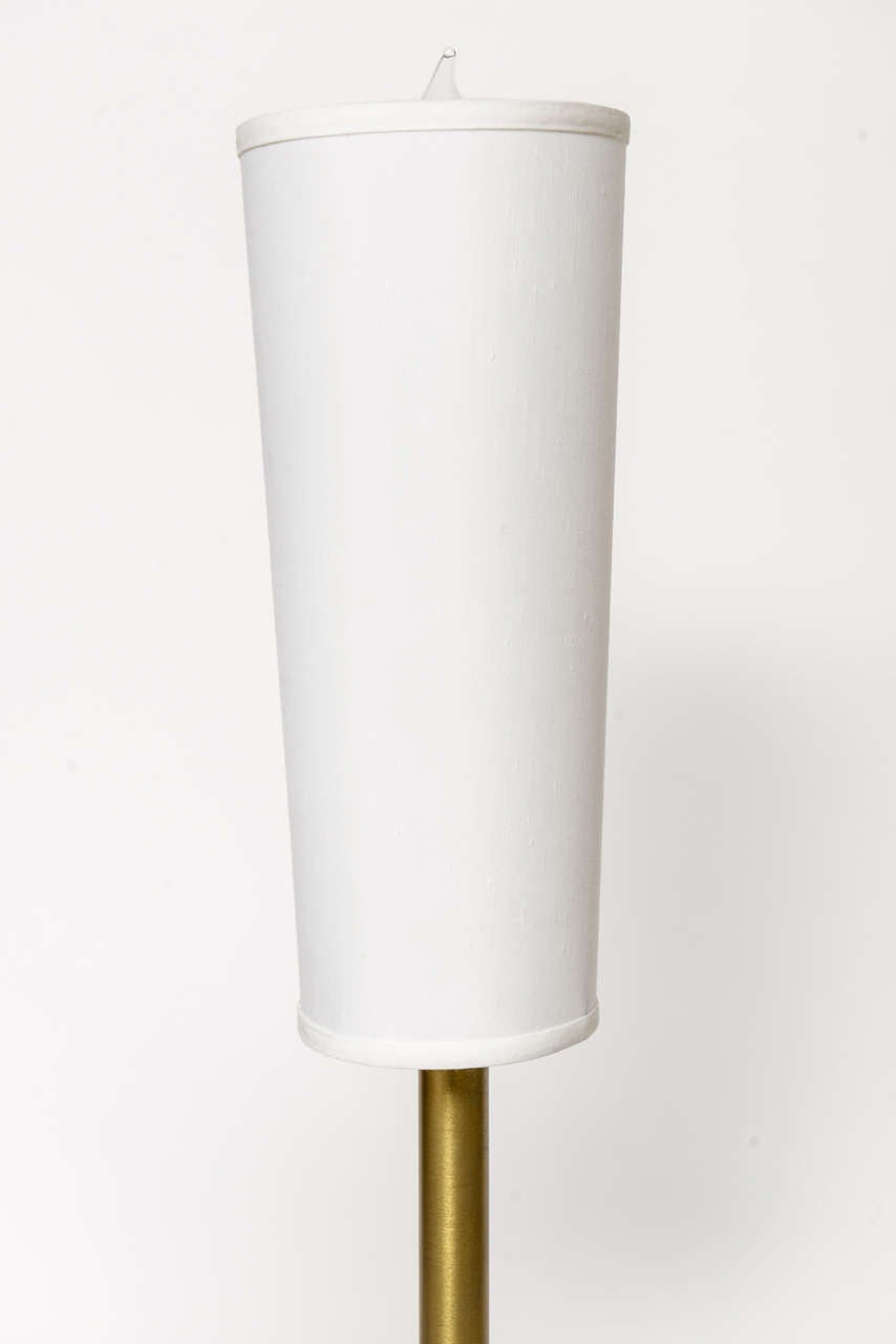 Italian Modern Brass and Glass Table Lamp in the Style of Fontana Arte 5