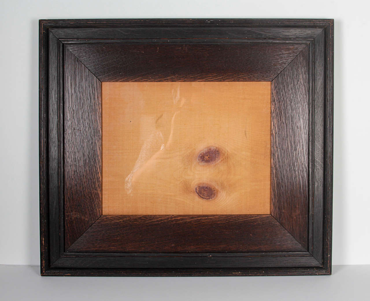 Arts & Crafts Period Reeded Oak Frame with Oak Panel