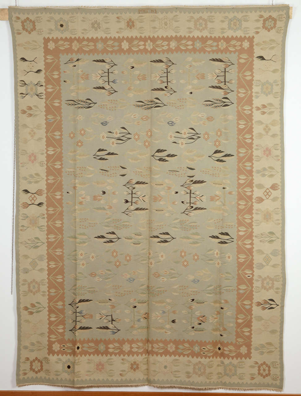 The kilims known as 'Bessarabian' were woven in the Russian regions of Ukraine and Moldovia. Intended to satisfy the demands of the Russian aristocracy at a time when Continental interiors were particularly in vogue, these flatweaves were
