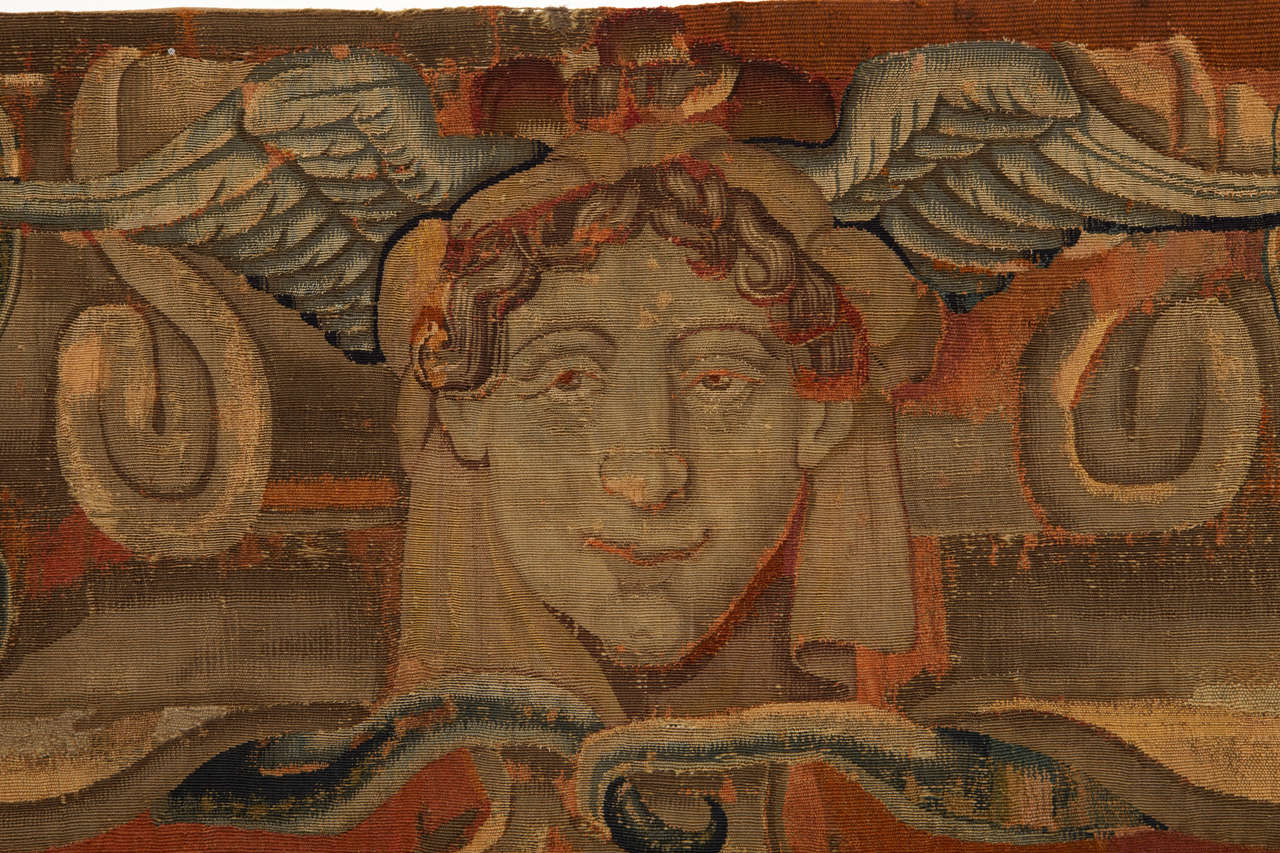Baroque Panneau de tapisserie flamand du début du 17ème siècle représentant Mercure en vente