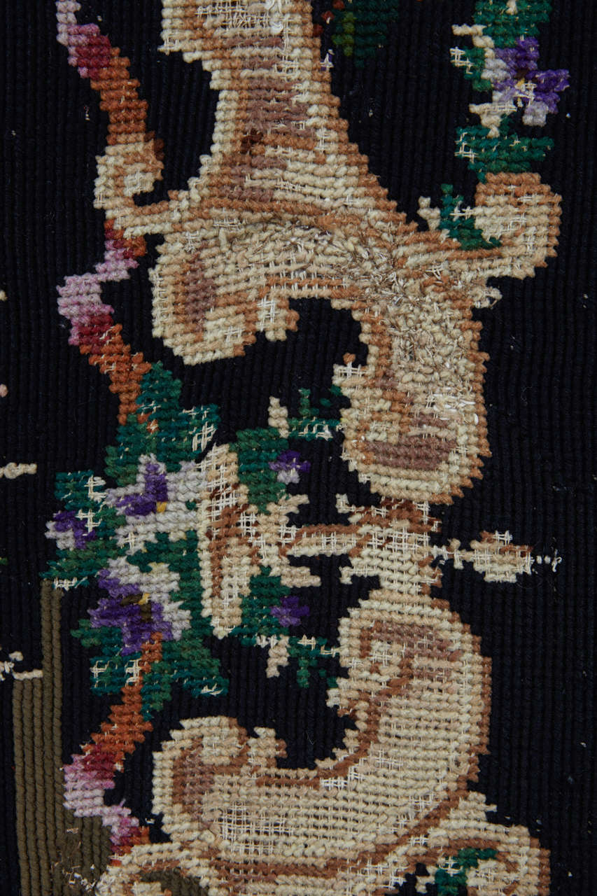 Victorian English Needlepoint Rug For Sale at 1stdibs