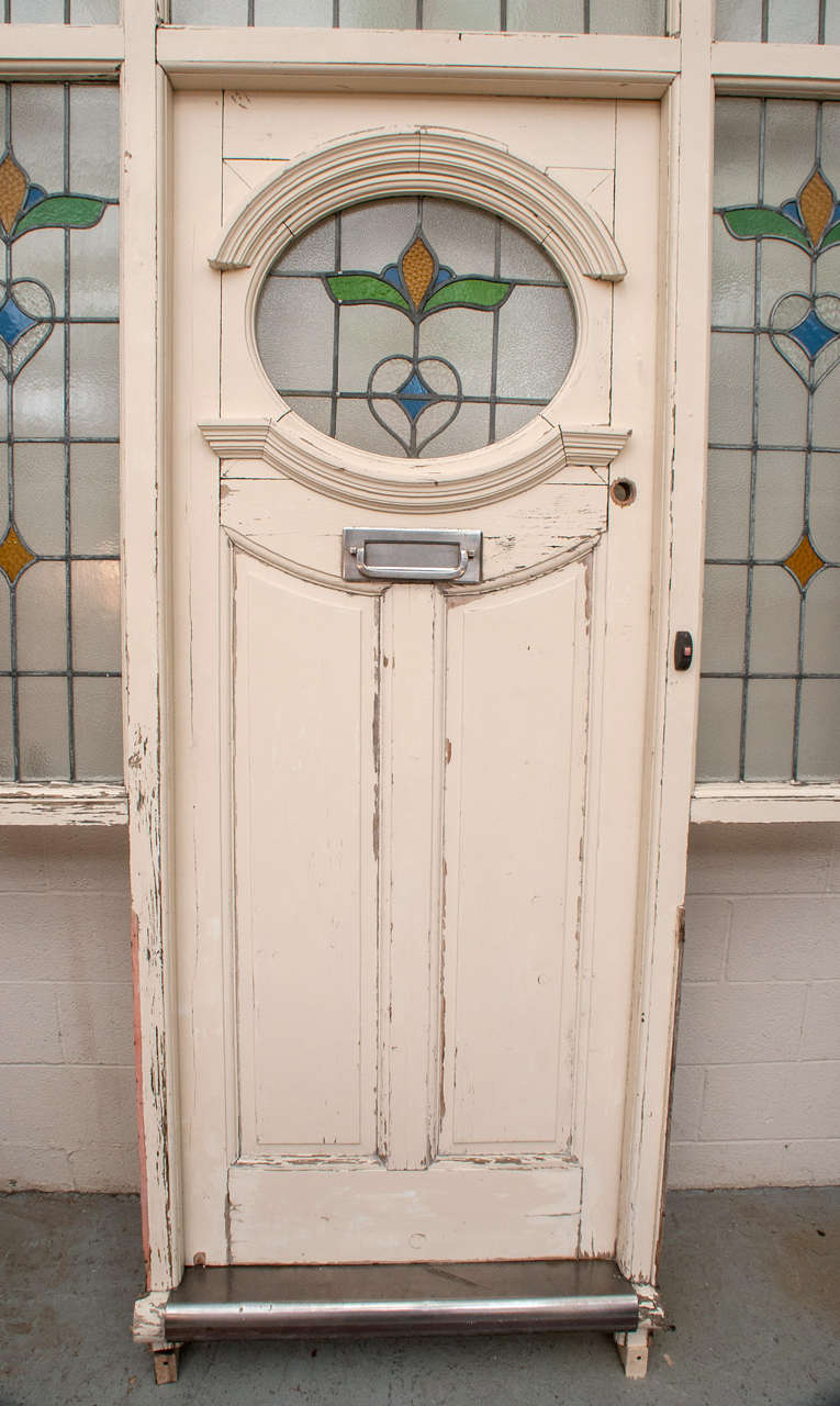stained glass front doors