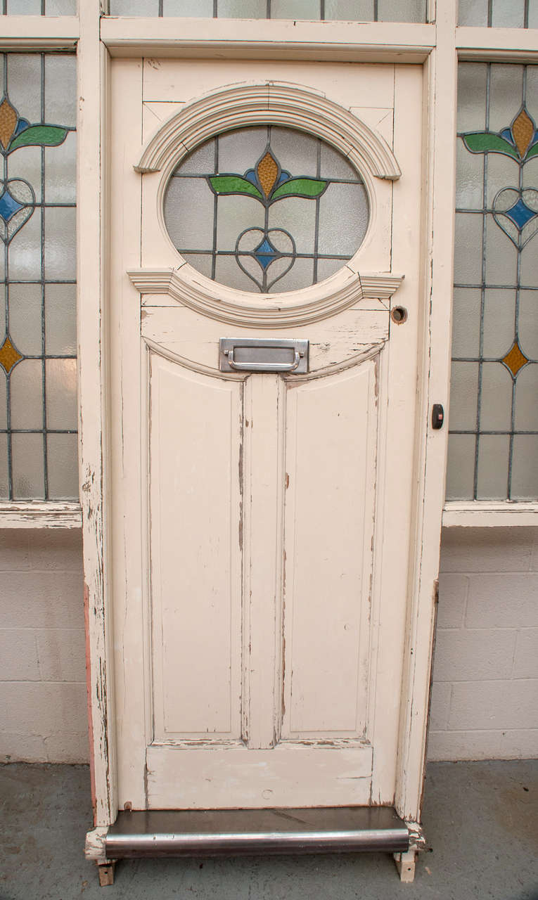 Stained Glass Front Door at 1stDibs