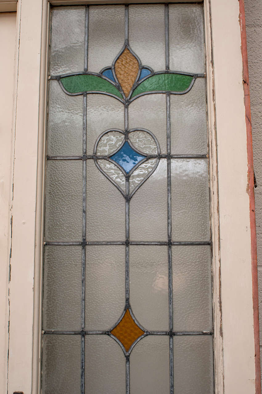 Stained Glass Front Door at 1stDibs