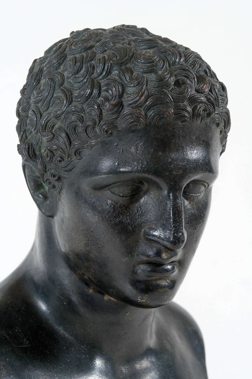 Grand Tour Bronze Bust of Hermes Attributed to the Chiurazzi Foundry, Naples, c. 1880