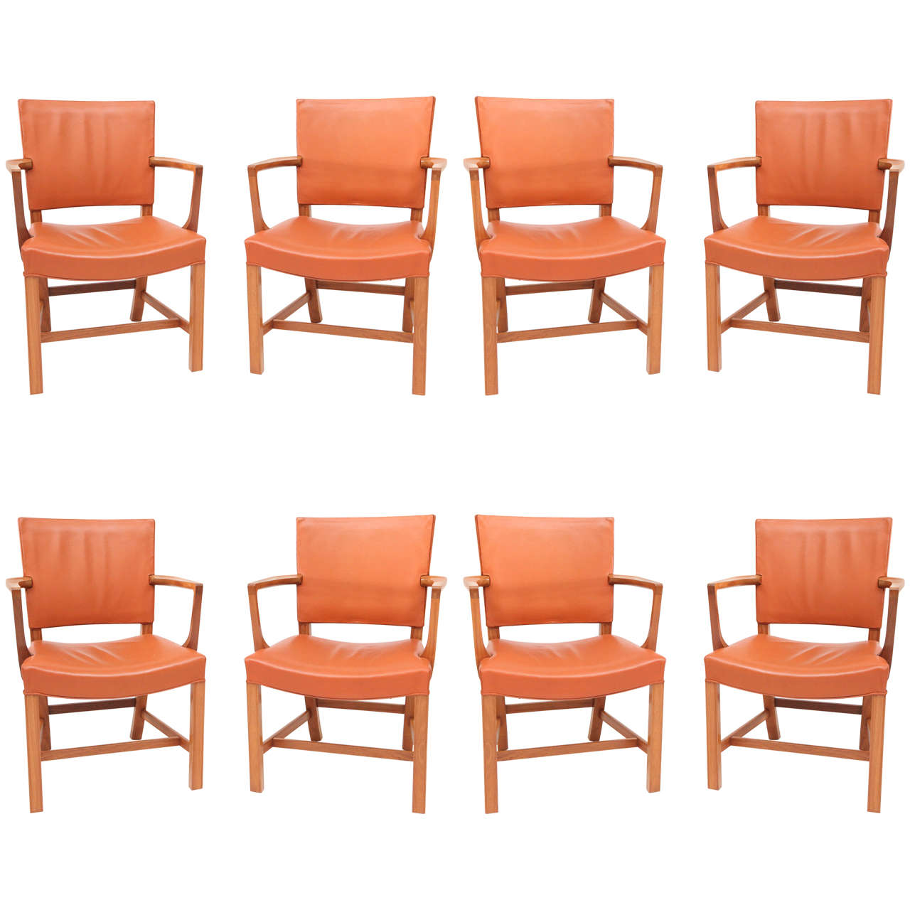 Set of Eight Kaare Klint Armchairs