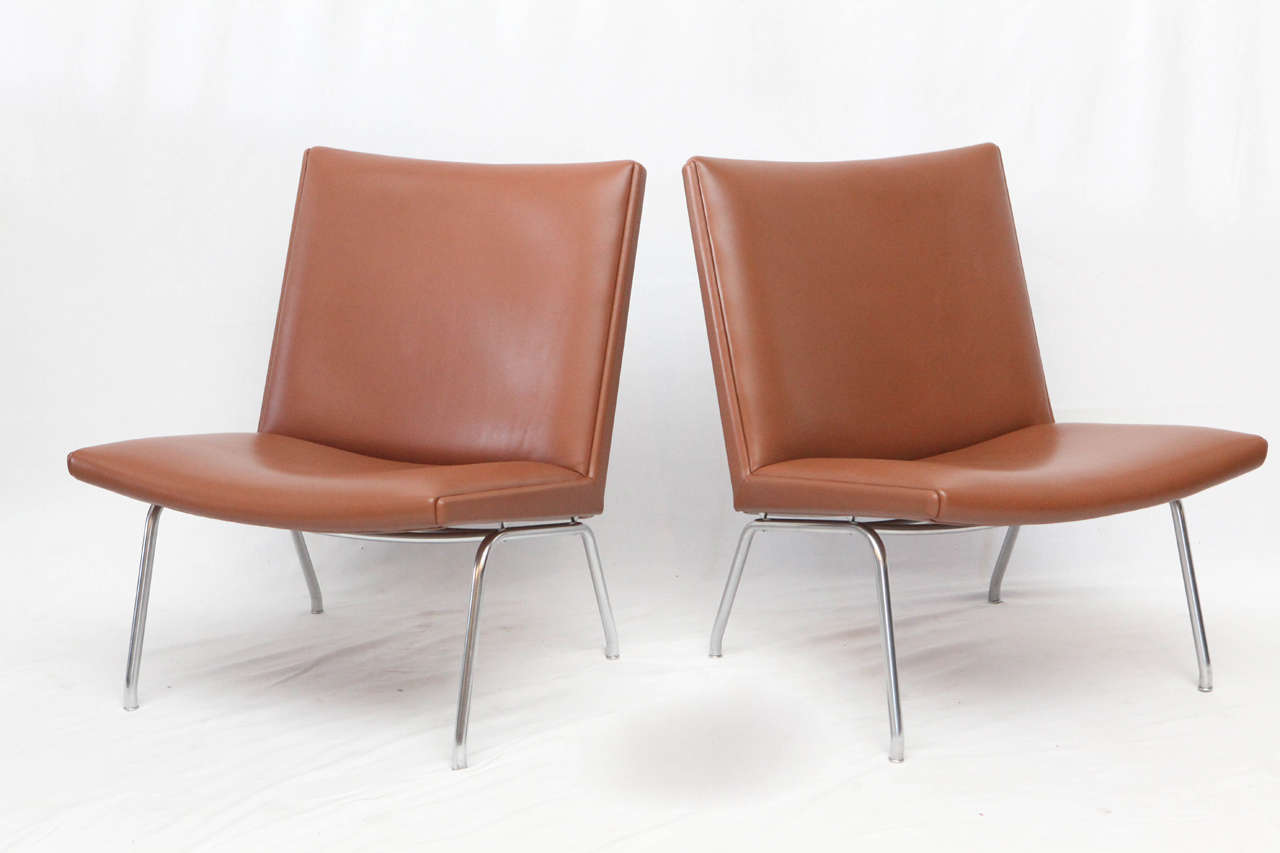 Hans Wegner lounge chairs designed in 1959 and produced by AP Stolen.