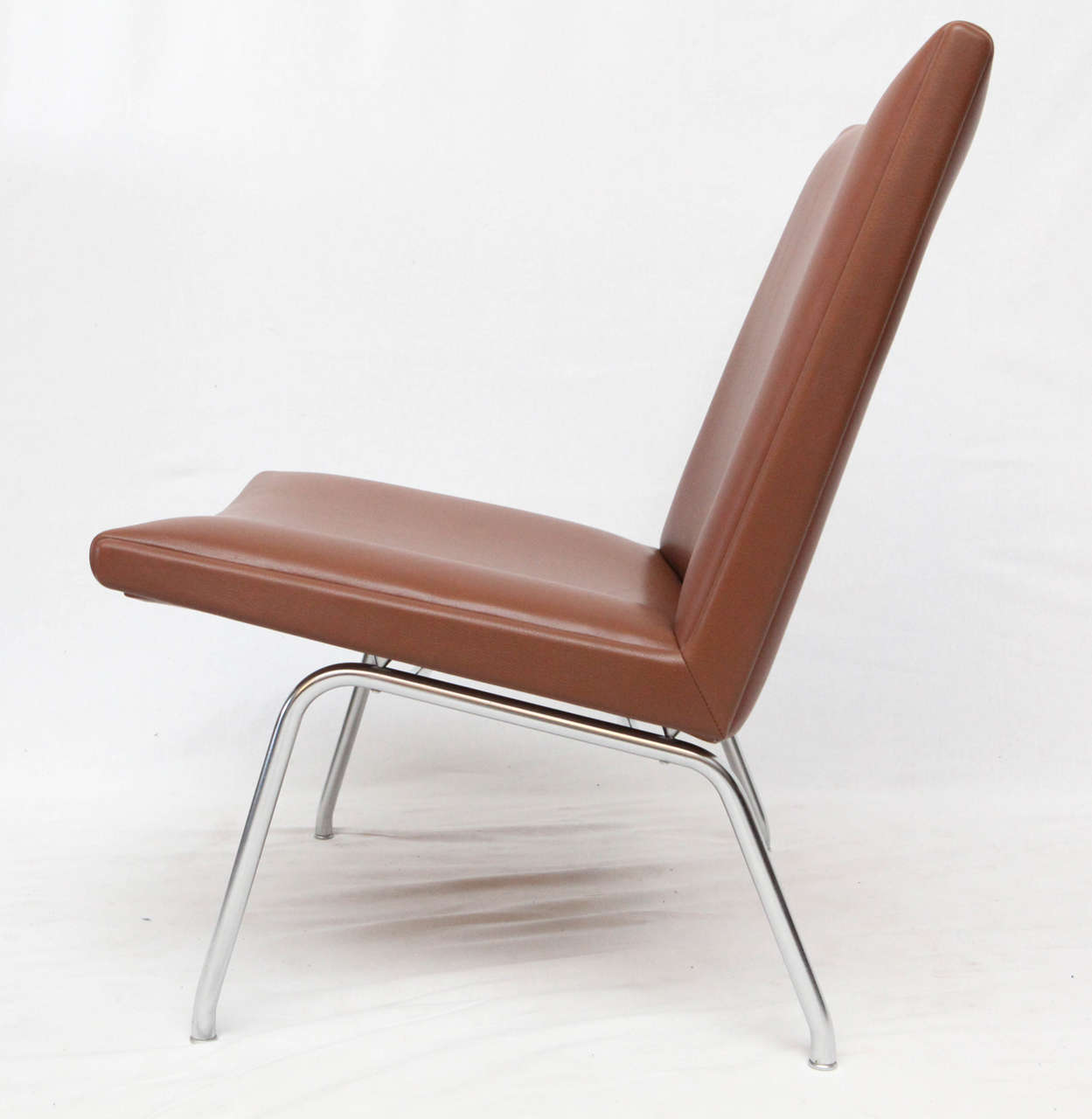 Chrome Hans Wegner AP 39 Lounge Chairs