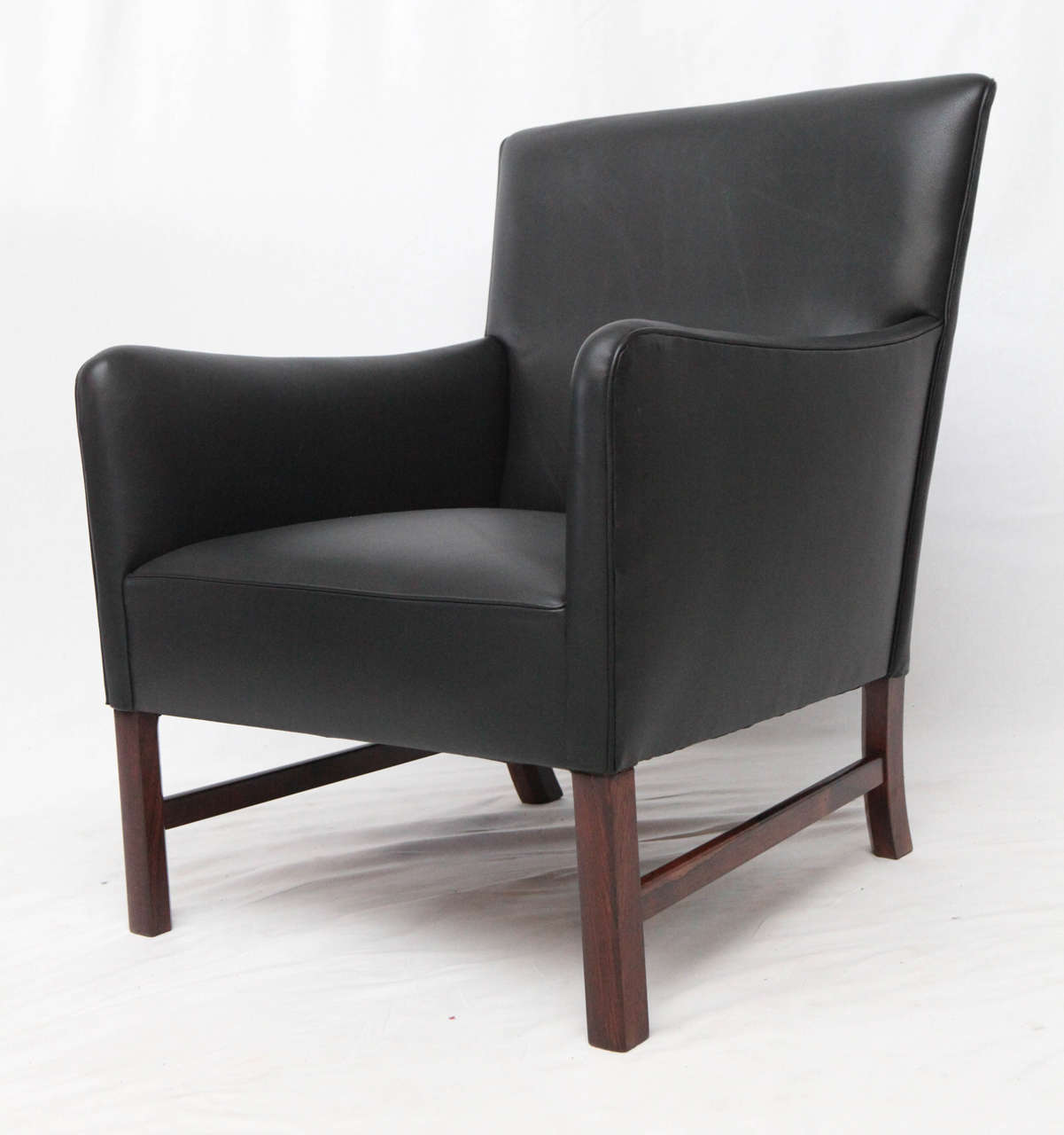 Ole Wanscher lounge chair designed in 1960 and produced by A. J. Iversen.