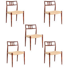 Niels Moller No. 79  Dining Chairs, Set of Five