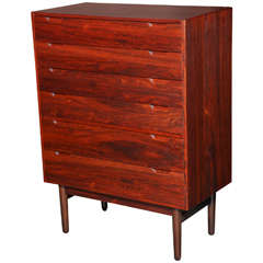 Highboy Danish Rosewood Dresser by Svend Lankilde, 1960s 6