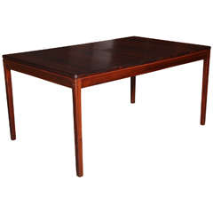 Rosewood Dining Table with Two Leaves from Norway