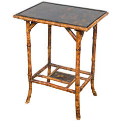 19th Century English Bamboo Side Table