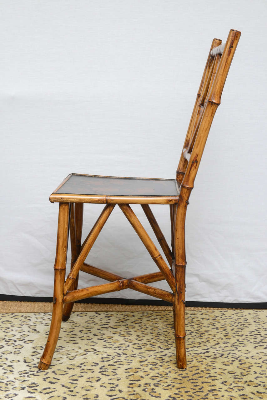 Rare 19th Century English Bamboo Chair In Excellent Condition In West Palm Beach, FL