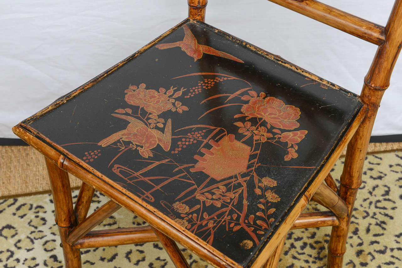 Rare 19th Century English Bamboo Chair 1