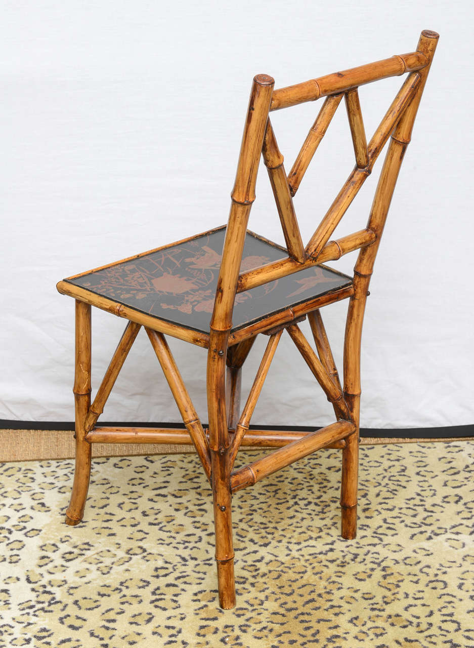Rare 19th Century English Bamboo Chair 2