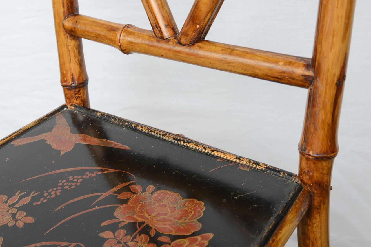 Rare 19th Century English Bamboo Chair 6