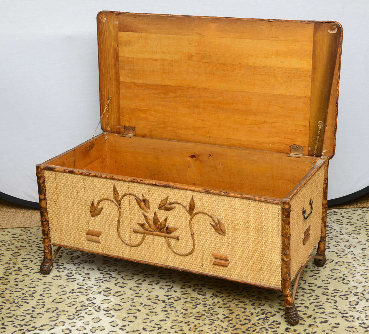 antique bamboo chest