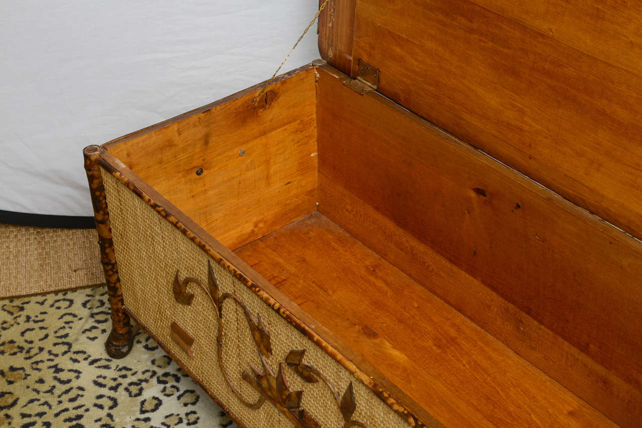 antique wicker chest