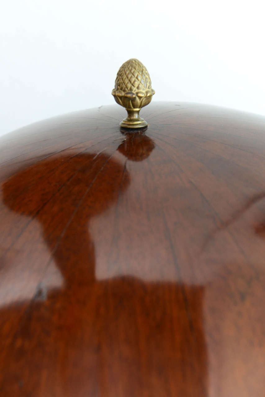 Fine Biedermeier Mahogany, Ebonized and Parcel-Gilt Globe Form Work Desk For Sale 4