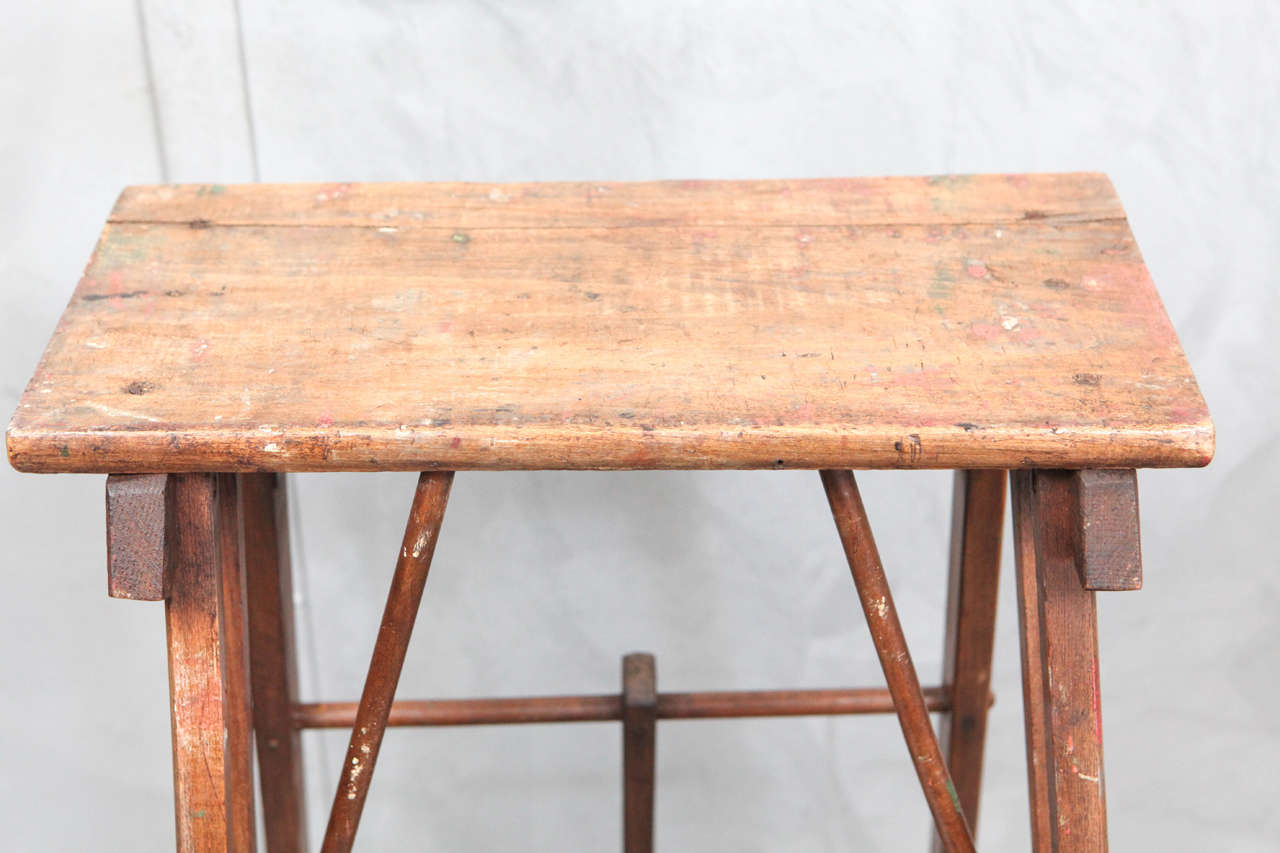 short wooden ladder