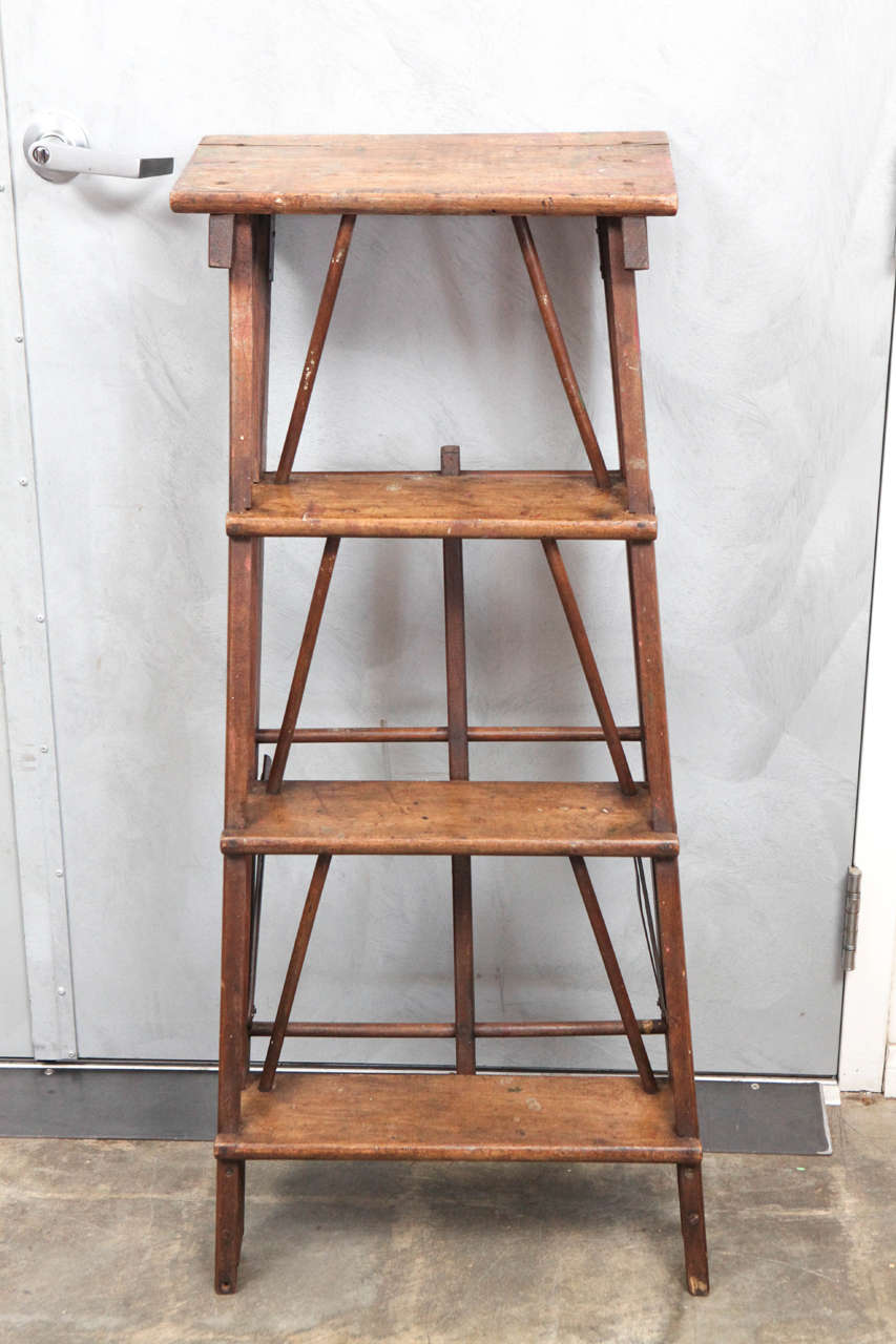 20th Century Early 20th c. Small Wood Ladder