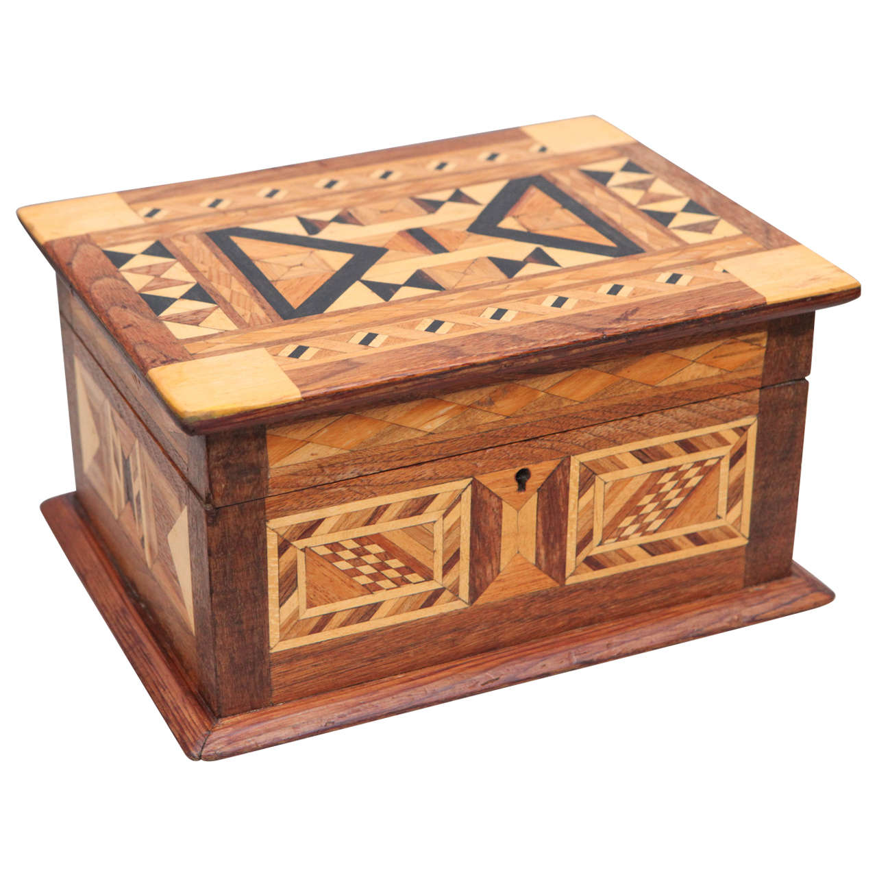 Folk Art Parquetry Box For Sale at 1stDibs folk art box, art boxes