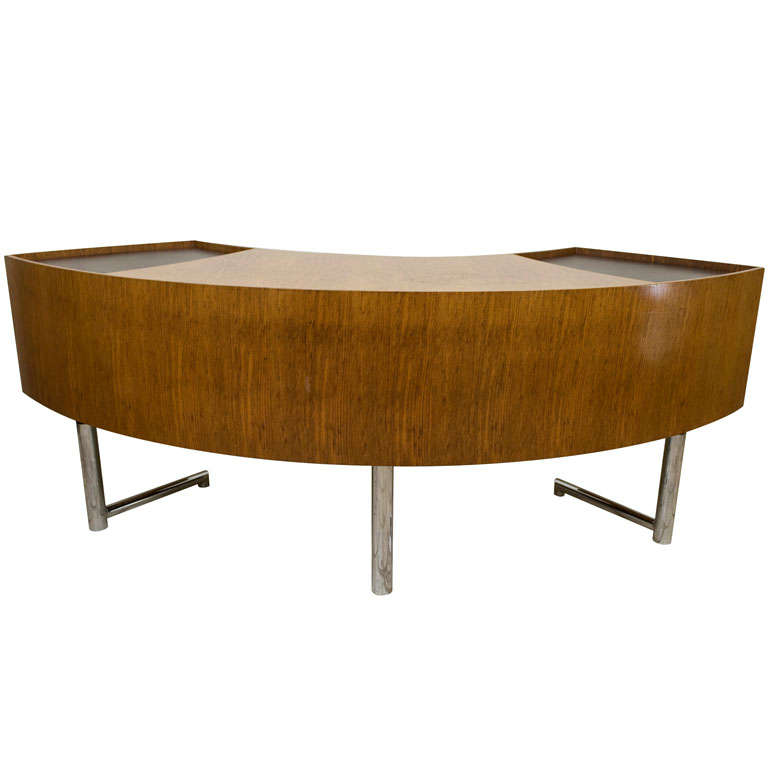 Leif Jacobsen Curved Wood Desk