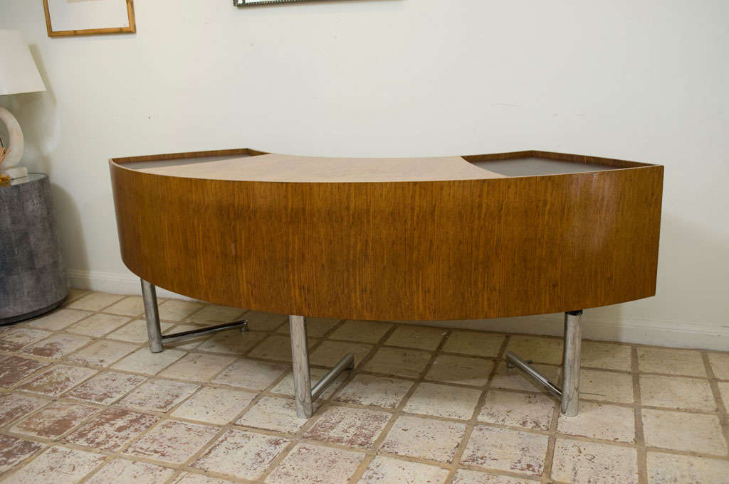 Leif Jacobsen Curved Wood Desk at 1stDibs leif jacobsen desk, curved