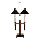 Antique 1920's Bronze Bouilotte  Desk Lamp