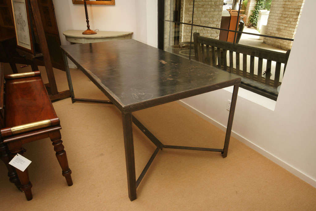1920's Industrial Steel Table