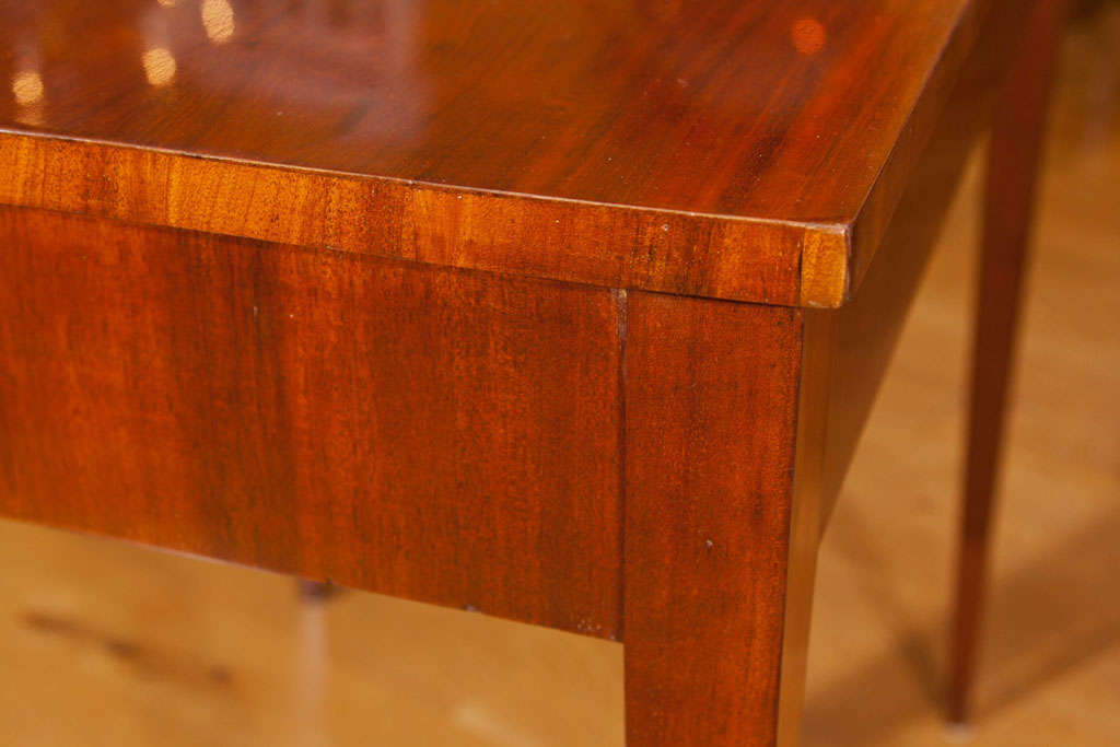Mahogany Continental Neoclassic Table For Sale